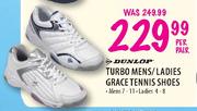 Dunlop Turbo Mens/ladies Grace Tennis Shoes-Per pair