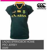 Canterbury Ladies Springbok Home Pro Jersey