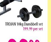 Trojan Dumbbell Set-10kg Per Set