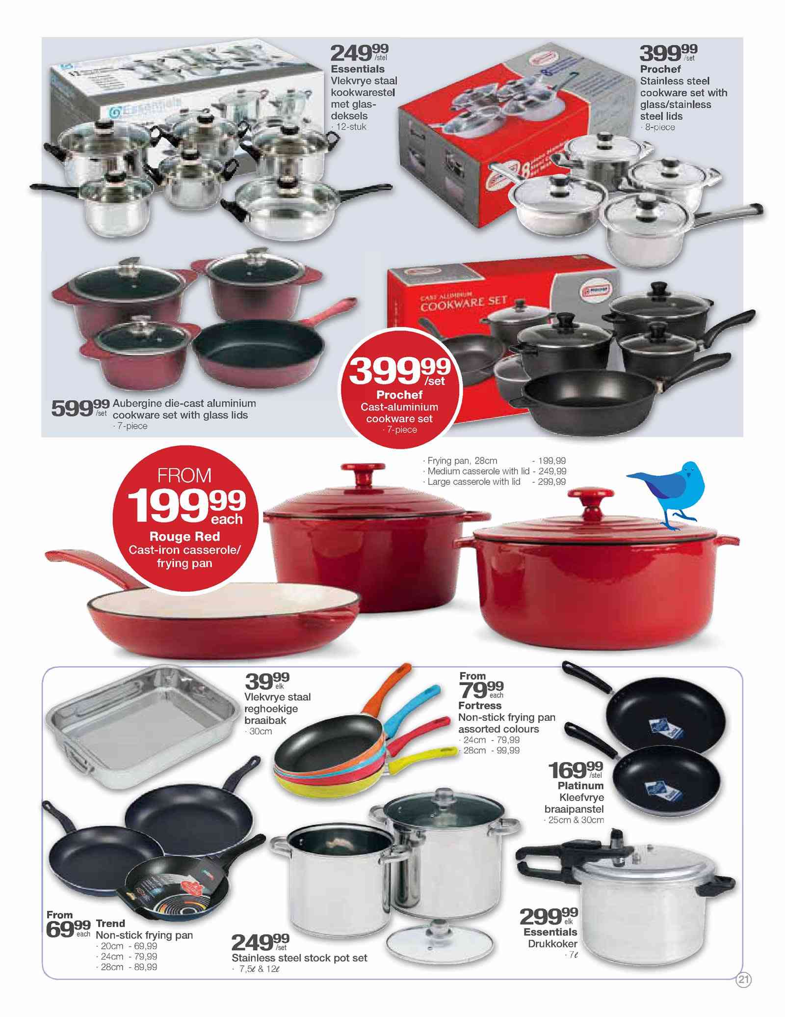 Special Rouge Red CastIron Frying Pan, 28cmeach — www.guzzle.co.za