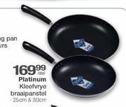 Platinum Kleefvrye Braaipanstel-25cm & 30cm per stel