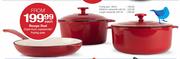 Rouge Red Cast-Iron Frying Pan, 28cm-each