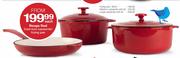 Rouge Red Medium Casserole With Lid - Each