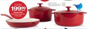 Rouge Red Cast-Iron Large Casserole With Lid