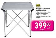 Camp Master Single Aluminium Slatted Table-Each