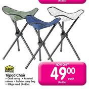 Camp Master Tripod Chair-Each