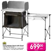 Camp Master Camp Kitchen Stand with Closet-Each