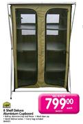 Camp Master 8 Shelf Deluxe Aluminium Cupboard-Each