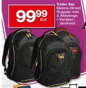 Trader Bay Ekstra-Groot Rugsak Met 2 Afdelings Verskeidenheid-elk