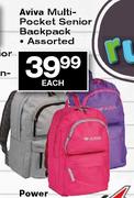 Aviva Multi-Pocket Backpack Assorted-each