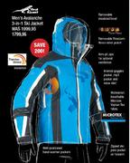 First Ascent Men's Avalanche 3 In 1 Ski Jacket