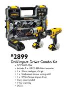Drill/Impact Driver Combo Kit-DCZ211S2-QW