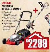 Ryobi Mower & Trimmer Combo