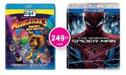 Blu-Ray Disc Madacascar 3/The Amazing Spider-Man-Each