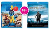 Blu-Ray Disc Rio & Braveheart-Each