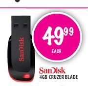 Sandisk Cruzer Blade-4GB Each