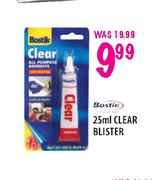Bostik Clear Blister-25ml