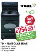 Tek 4 Plate Cable Stove