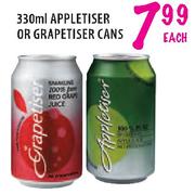 Appletiser or Grapetiser Cans - 330ml Each