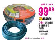 Garden Master 20m Garden Hosepipe with Fittings-12mm x 20m