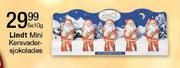 Lindt Mini Kersvader-Sjokolades-5x10g