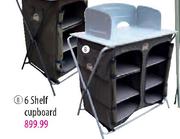 Camp Master 6 Shelf Cupboard Each