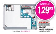 Parrot Products Slimline Whiteboard Pack-600 x 450mm