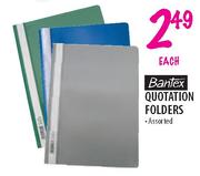 Bantex Quotation Folders Assorted-each