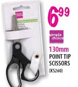 Simple Choice 130mm Point Tip Scissors (KS260)
