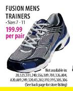 Fusion Mens Trainers-Per pair