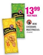 Mini Cheddars Multipack-6's Per Pack Each