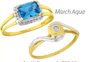 9Ct Gold Birthstone Rings With Precious And Semi Precious Stones