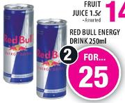 Red Bull Energy Drink-2X250ml 