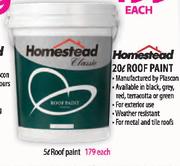 Homestead Roof Paint-5Ltr Each