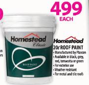 Homestead Roof Paint-20Ltr Each
