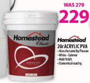 Homested Acrylic PVA-20Ltr