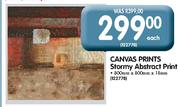 Canvas Prints Stormy Abstract Print-800mmx800mmx18mm Each