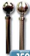 Finishing Touches Black Nickel Or Brushed Chrome 19mm Pole Sets-2.5m Each