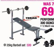 Trojan 25Kg Barbell Set