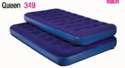 Camp Master Queen Flocked Airbed-Each