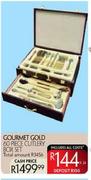 Courmet Gold 60 Piece Cutlery Box Set