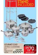 Courmet Gold 20 Piece Cookware Set