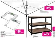Deluxe 4-Arm Aluminium Rotary Dryer-Each