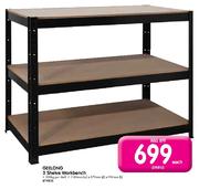 Geelong 3 Shelve Workbench-Each