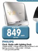 Philips Clock Radio With Lighting Dock(AJ5305)-Each