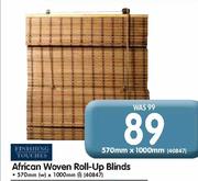 Finishing Touches African Woven Roll-Up Blinds(570x1000mm)
