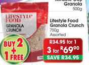 Lifestyle Food Granola Crunch-750gm