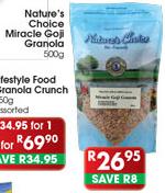 Nature's Choice Miracle Goji Granola-500gm