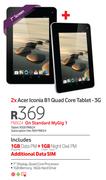 2x Acer Iconia B1 Quad Core Tablet-3G-On Standard My Gig 1