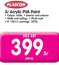 Plascon Acrylic PVA Paint-5L